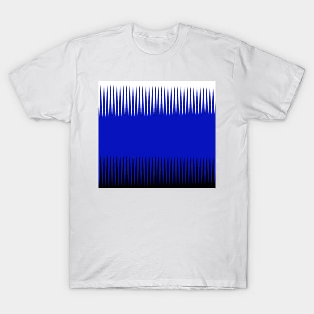 Wave Design Blue T-Shirt by BlakCircleGirl